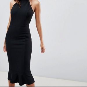 Black midi dress ASOS
